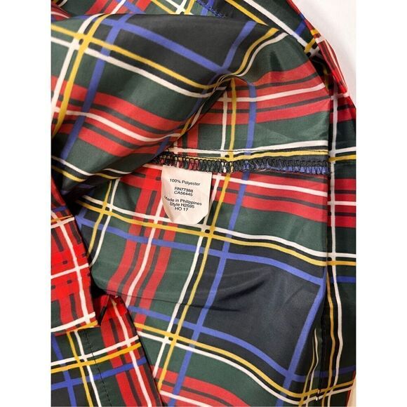 J. Crew Black Red Tartan Plaid Ruffle Sleeveless Holiday Top Womens Size 4 EUC - Picture 6 of 7